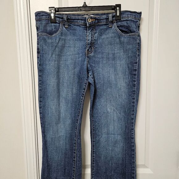Gap Jeans Women’s 14R (35x30.5) Long & Lean Stretch Blue Denim Mid Rise Bootcut - Picture 3 of 9